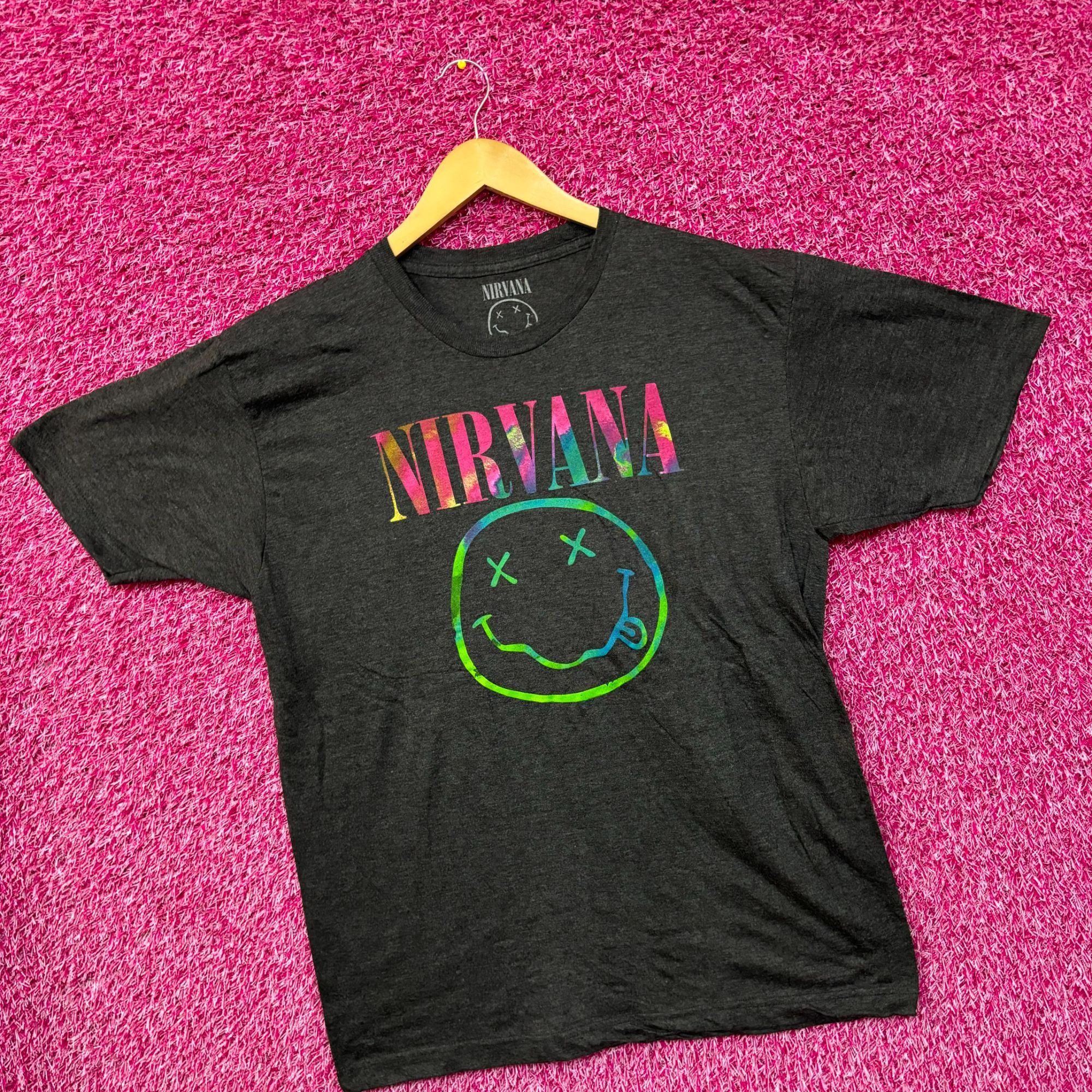 Nirvana Nirvana Nevermind Dead Eyes Colorburst Smiley Grunge Tee XL Size US XL / EU 56 / 4 - 3 Thumbnail