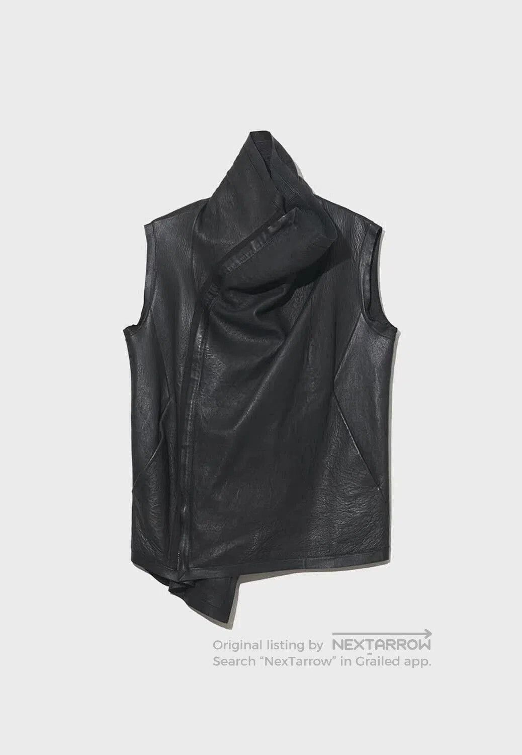 Rick Owens Rick Owens Deconstructed Leather Vest. Size US M / EU 48-50 / 2 - 1 Thumbnail