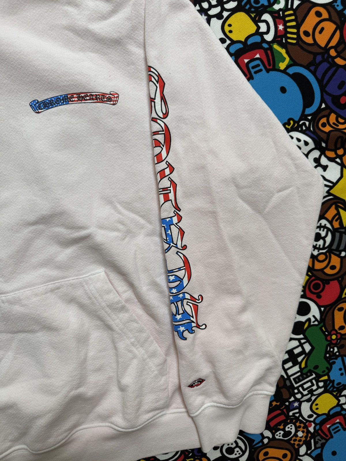 Chrome Hearts Chrome Hearts White USA Matty Boy Logo Pullover Hoodie Size US XL / EU 56 / 4 - 4 Thumbnail