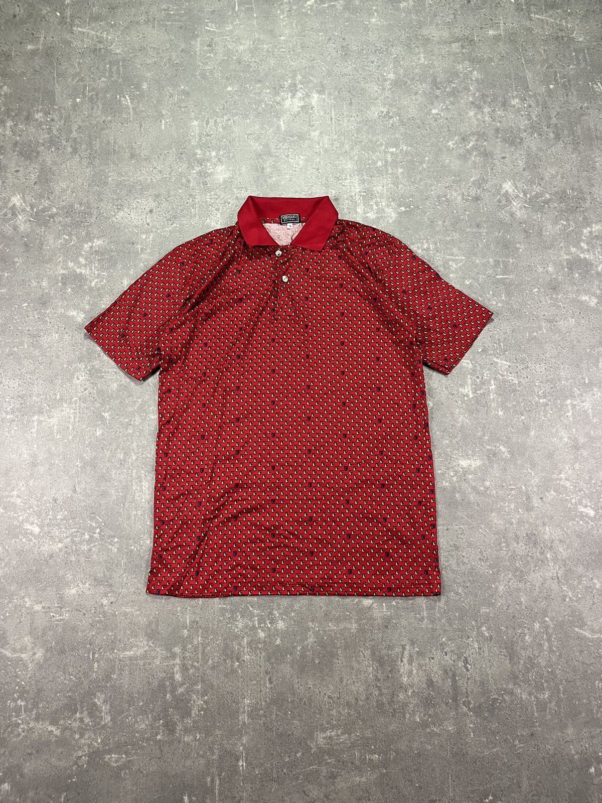 Versace Rare Vintage Versus Versace Monogram Polo Shirt Size US M / EU 48-50 / 2 - 2 Thumbnail
