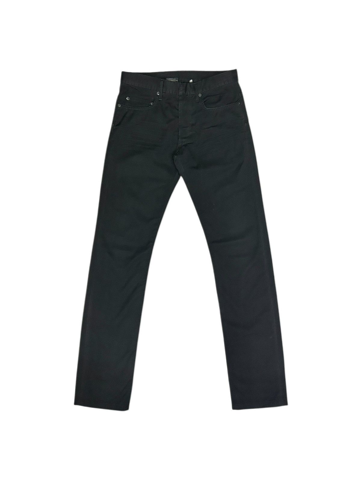 Dior Ss 2005 Hedi Slimane Black Creased Denim Size US 28 / EU 44 - 1 Thumbnail