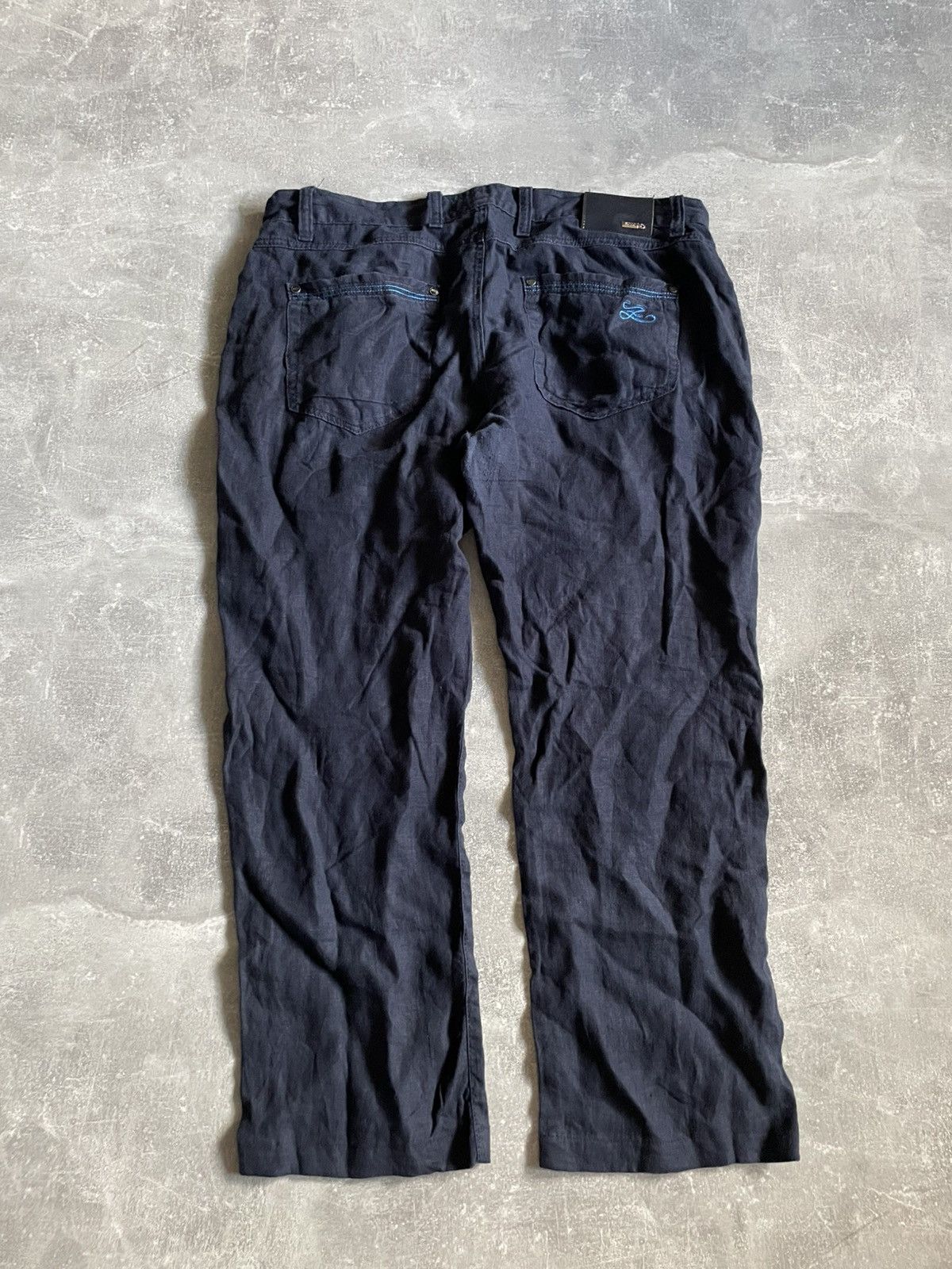 Zilli Zilli cotton Pants Italy old money luxury linen classic kito Size US 38 / EU 54 - 1 Thumbnail