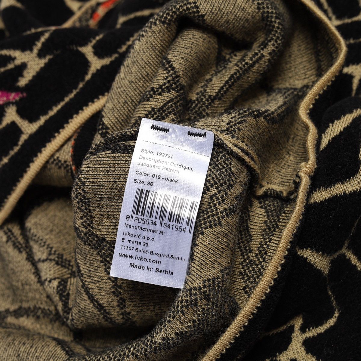 Other Ivko Jacquard Pattern Cardigan Wool Sweater Size XS / US 0-2 / IT 36-38 - 10 Thumbnail