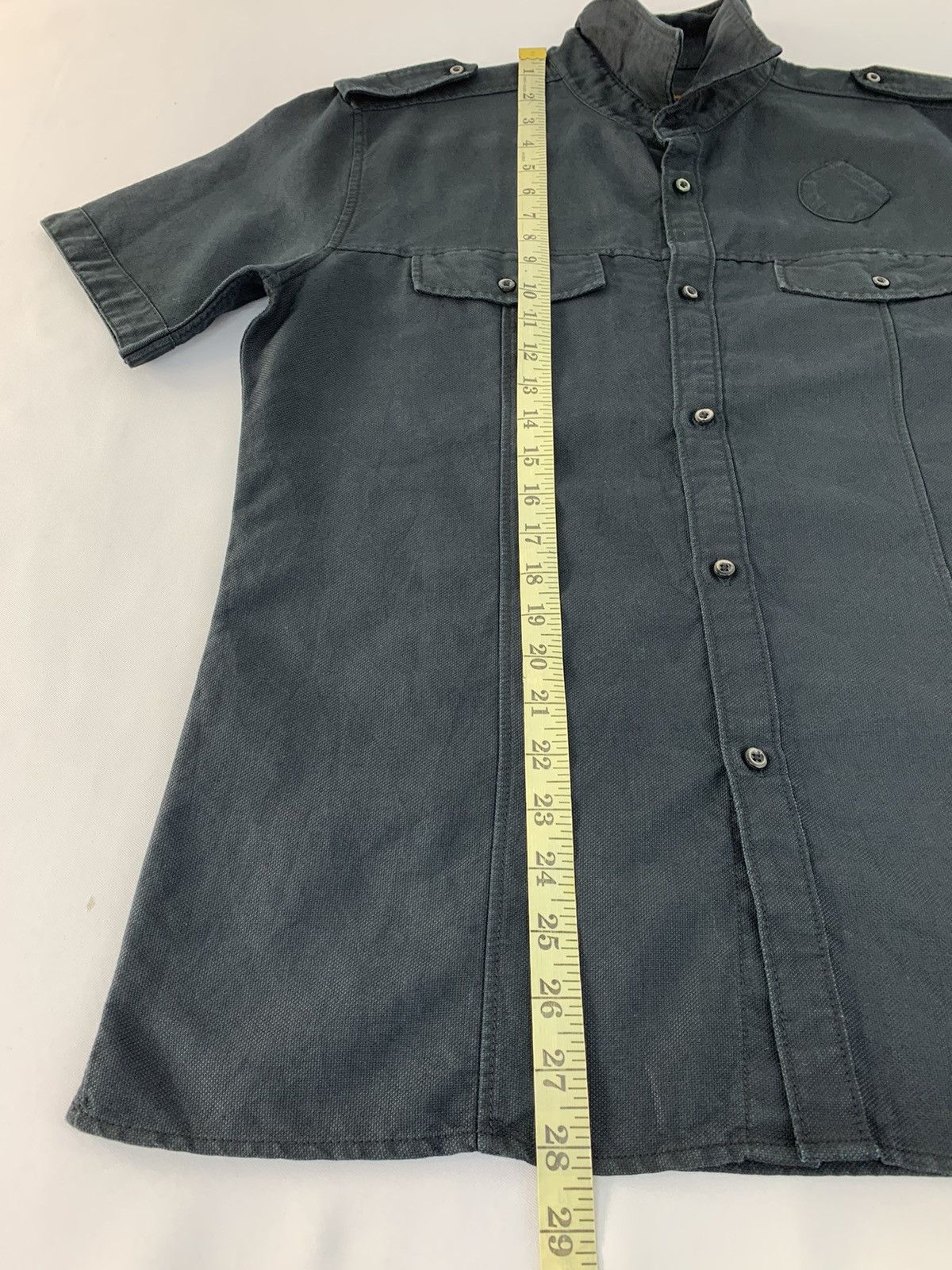 Issey Miyake Tete Homme Issey Miyake Black Double Pocket Button Up Shirt Size US L / EU 52-54 / 3 - 12 Thumbnail