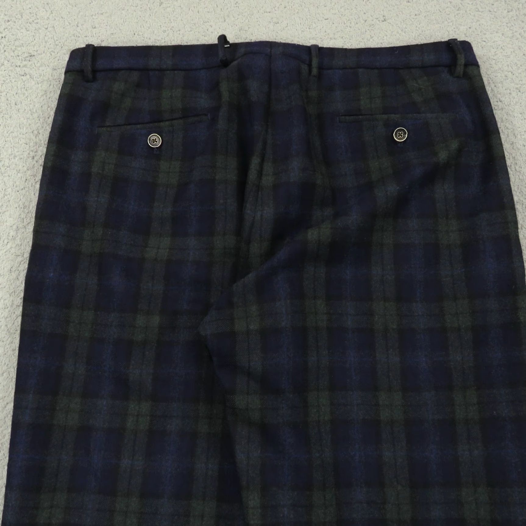 Peter Millar Peter Millar Pants Mens 35x30 Wool Navy Blackwatch Tartan Plaid Golf Trousers Dress Pants Size US 35 - 3 Thumbnail