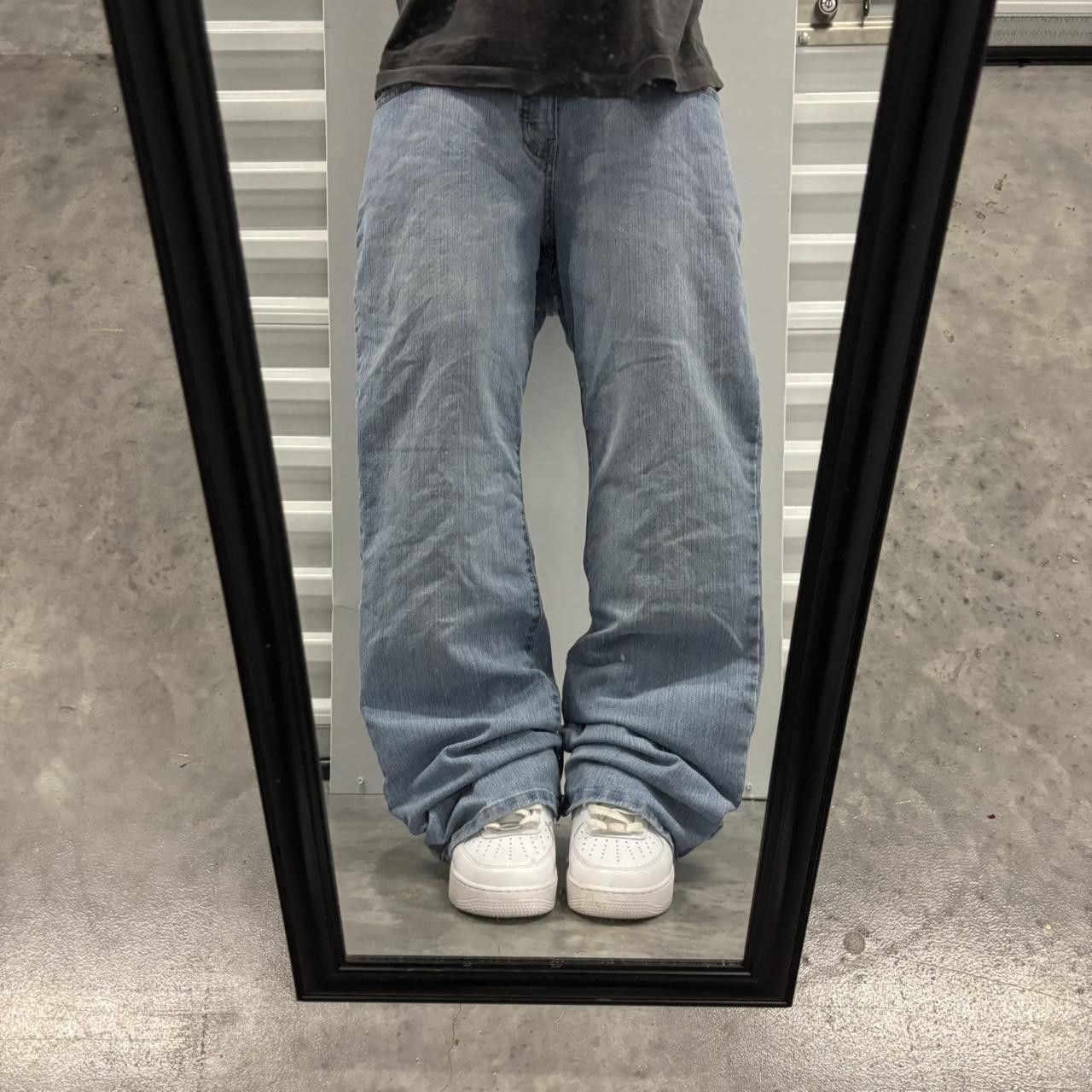 Japanese Brand × Vintage Crazy Vintage Y2K/2000s Light Wash Skater Streetwear Essential Denim Jeans! Size US 34 / EU 50 - 1 Thumbnail