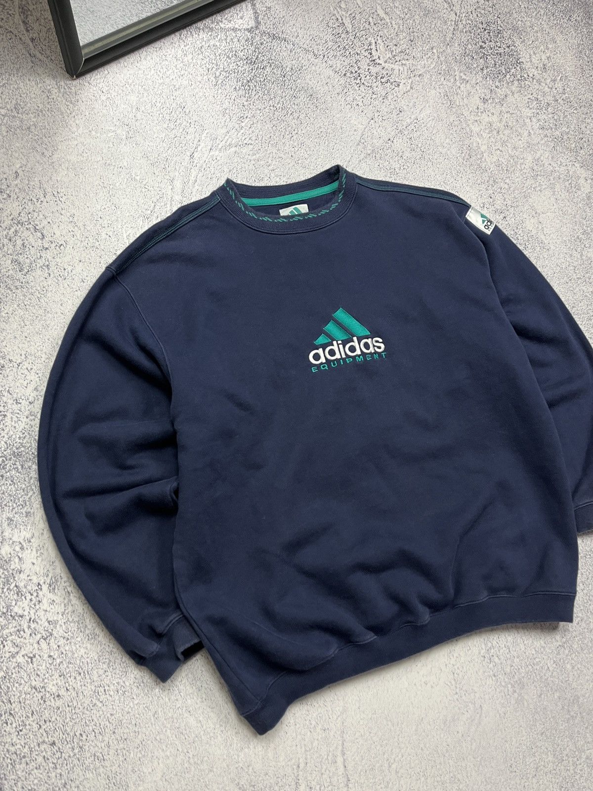 Adidas Adidas Equipment Sweatshirt Embroidered Big Logo Hype Y2k Size US L / EU 52-54 / 3 - 3 Thumbnail