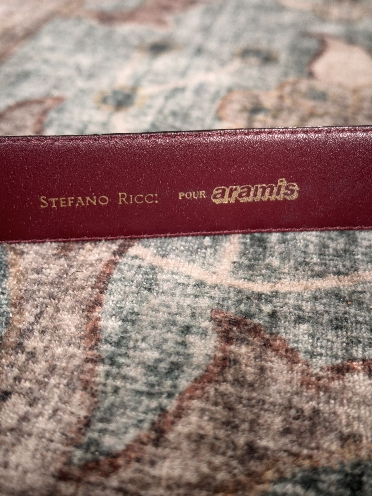 Stefano Ricci Stefano Ricci Red Alligator Belt – 46” Solid Gold Buckle Size 46 - 4 Thumbnail