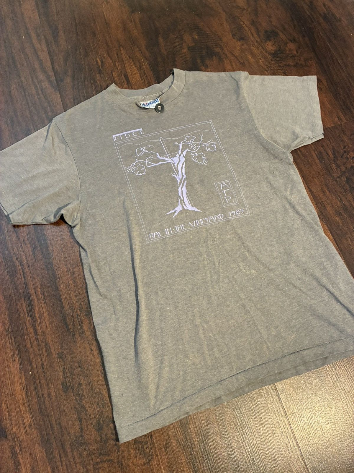Vintage vintage 1985 Ridge Vineyard tee shirt Size US M / EU 48-50 / 2 - 2 Thumbnail