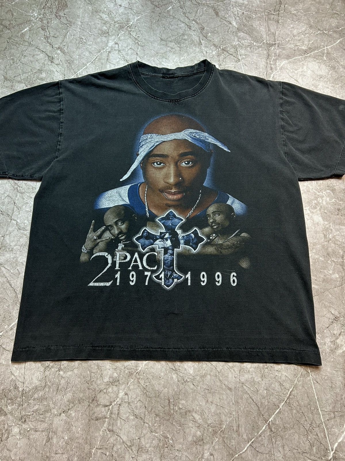 Band Tees × Rap Tees × Vintage 2PAC T-shirt 1971 - 1996 Tee Rap Vintage 90s Size US L / EU 52-54 / 3 - 2 Thumbnail