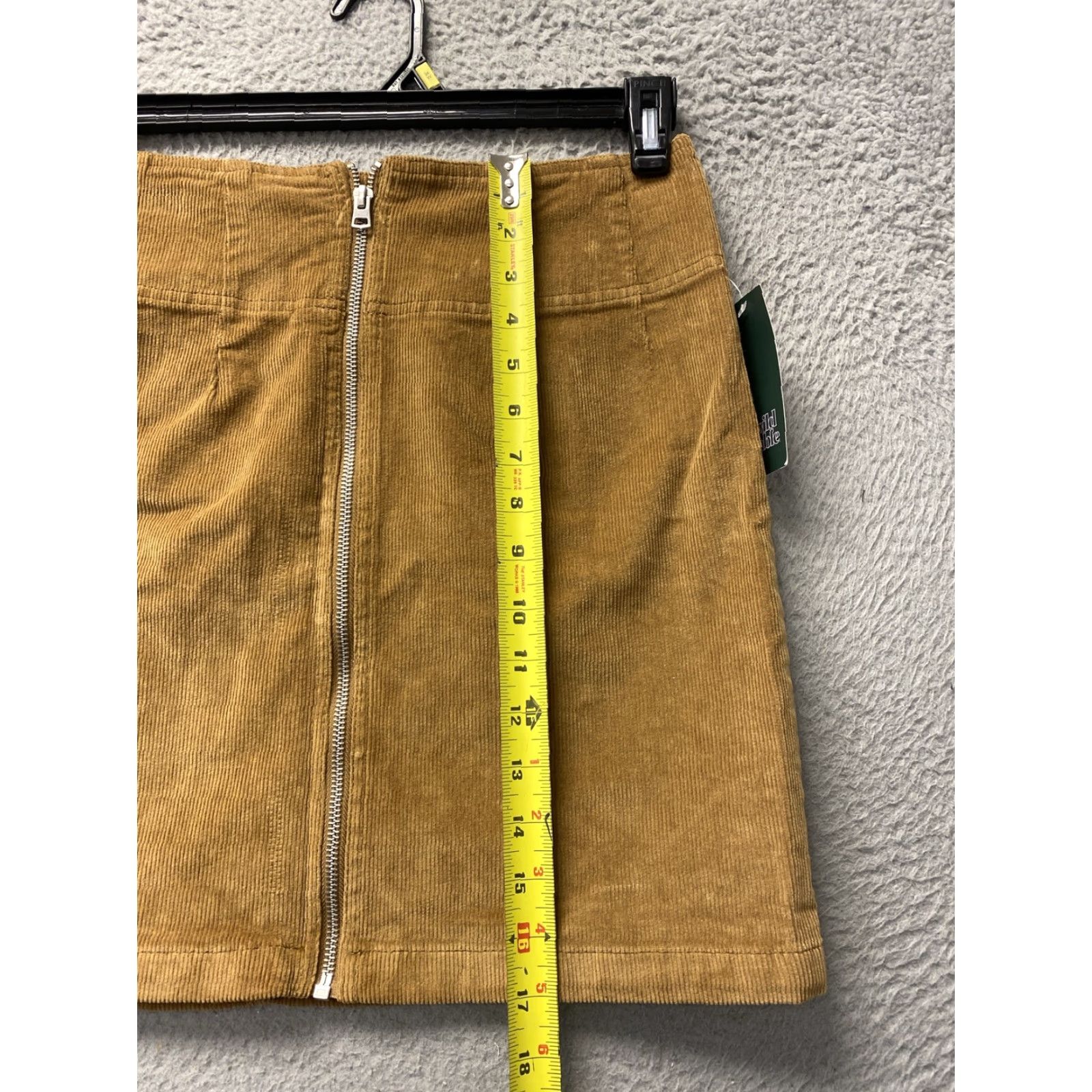 Vintage Wild Fable Mini Skirt Womens 8 Brown Corduroy Stretch Casual Size 30" / US 8 / IT 44 - 4 Thumbnail