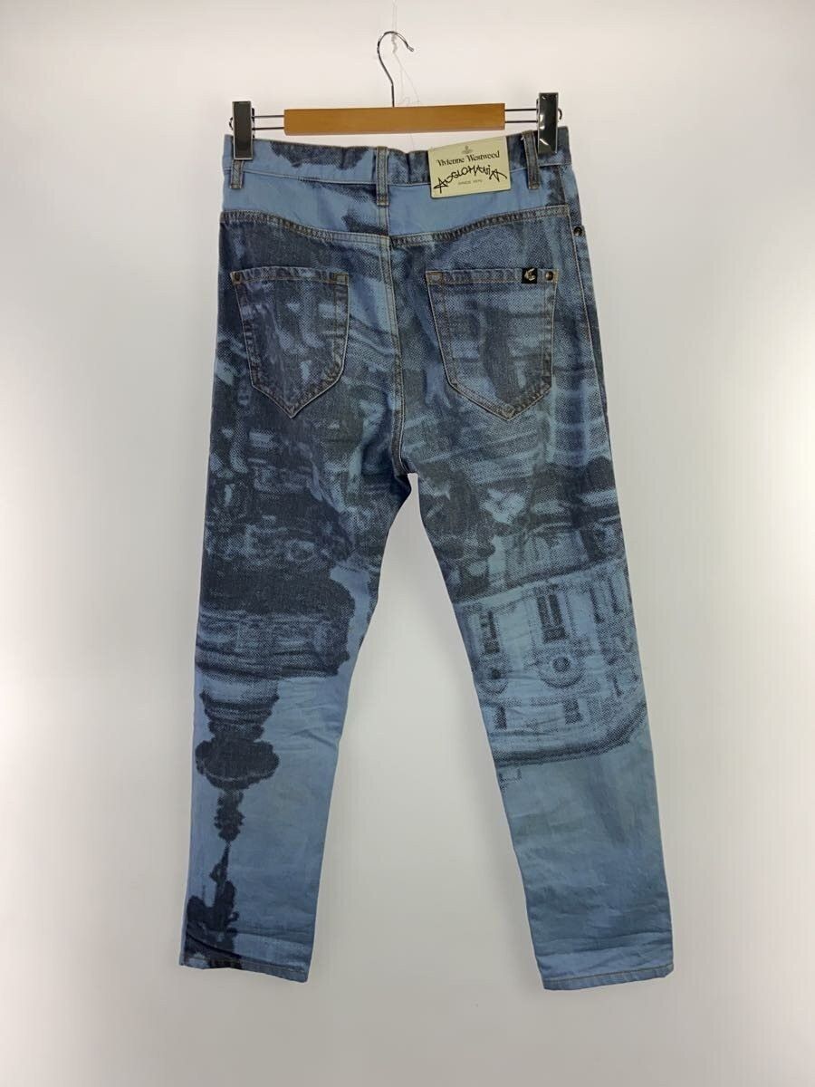 Vivienne Westwood Art Lover Piccadilly Circus Printed Denim Jeans Size US 29 - 2 Thumbnail