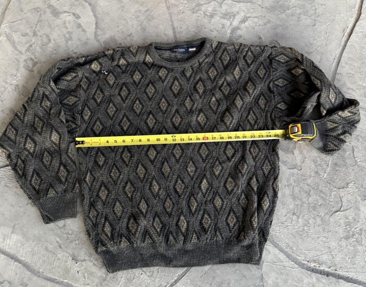 Van Heusen Vintage Van Heusen diamond slouchy knit sweater Size US L / EU 52-54 / 3 - 4 Thumbnail