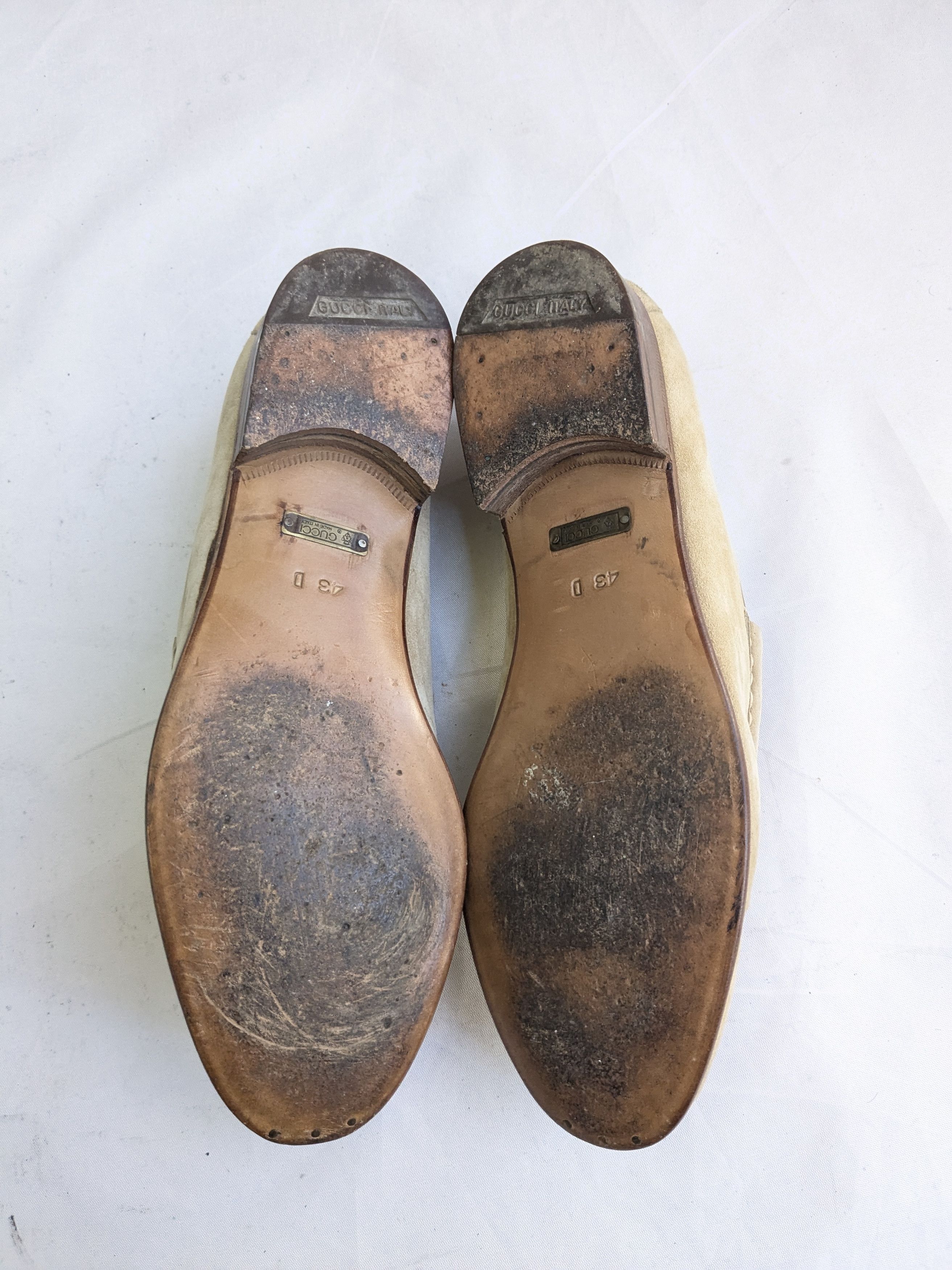 Gucci Gucci Horsebit Loafers 9.5 Beige Suede Leather Size US 9.5 / EU 42-43 - 10 Thumbnail