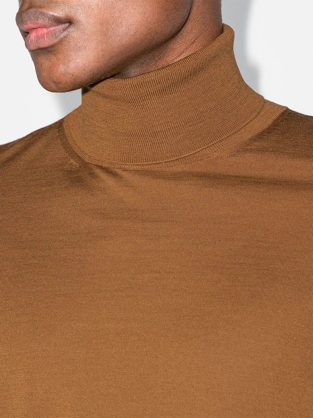 Ermenegildo Zegna Zegna Couture Brown Wool Roll Neck Jumper Size US S / EU 44-46 / 1 - 4 Thumbnail