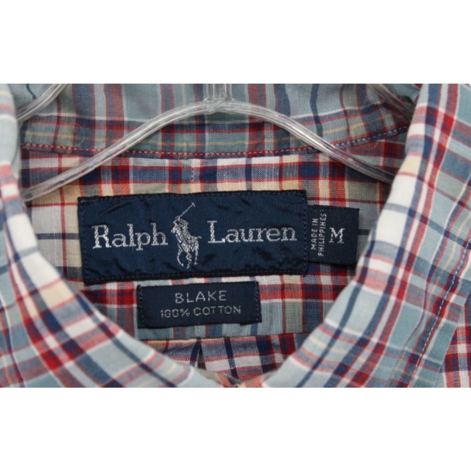 Ralph Lauren VTG Ralph Lauren Blake Short Sleeve Shirt Men's M Plaid Blue Multicolor Pony Casual Shirt Size US M / EU 48-50 / 2 - 4 Thumbnail