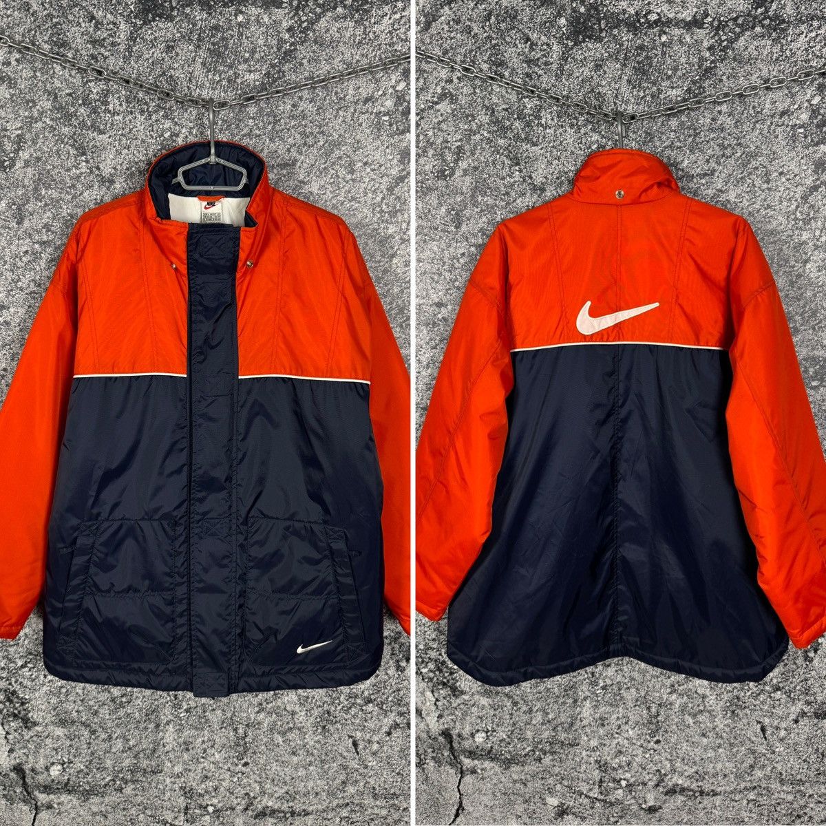 Nike Men’s Nike Vintage Jacket Retro 90s Big Swoosh Logo Size L Size US L / EU 52-54 / 3 - 1 Thumbnail