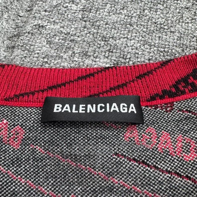 Balenciaga Balenciaga Barrage Printed Wool Sweater Size US XS / EU 42 / 0 - 2 Thumbnail