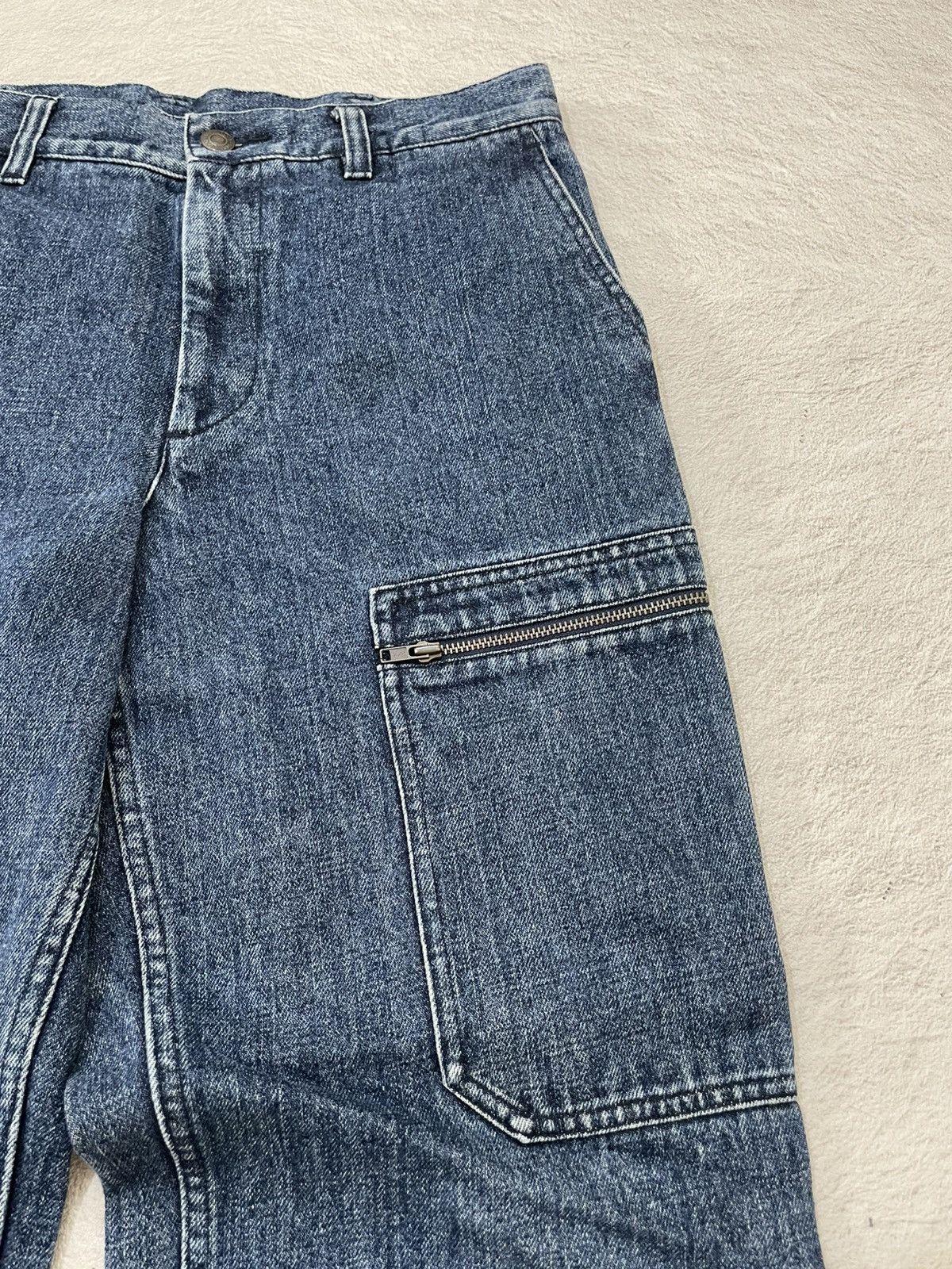 Japanese Brand 00s Japanese Cargo Denim Baggy Fit Y2K Size US 30 / EU 46 - 4 Thumbnail