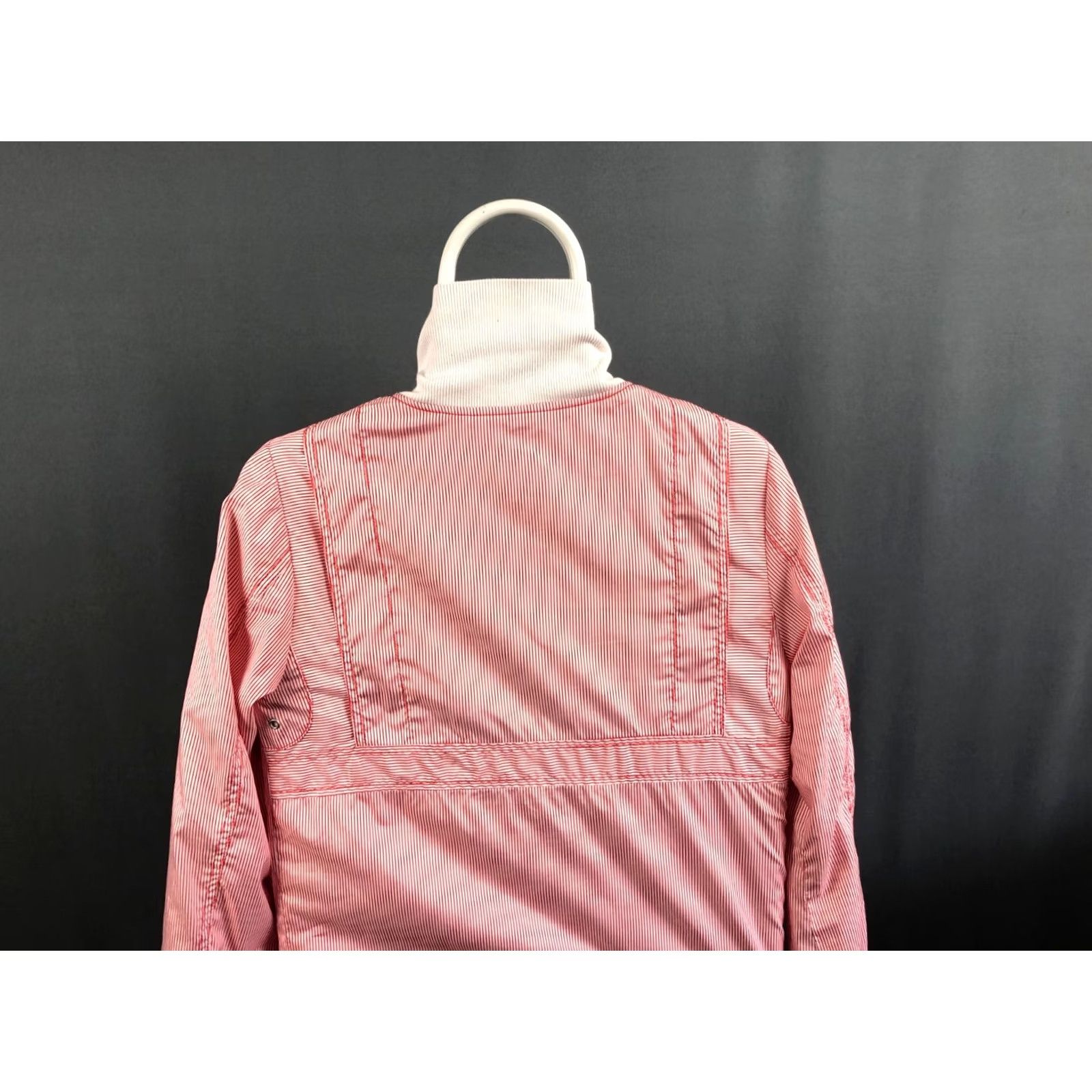 Diesel Diesel Windbreaker Full Zip Jacket Polyester Men XS White Striped Jacket Windbreaker Diesel Men XS White Striped Size US XS / EU 42 / 0 - 4 Thumbnail