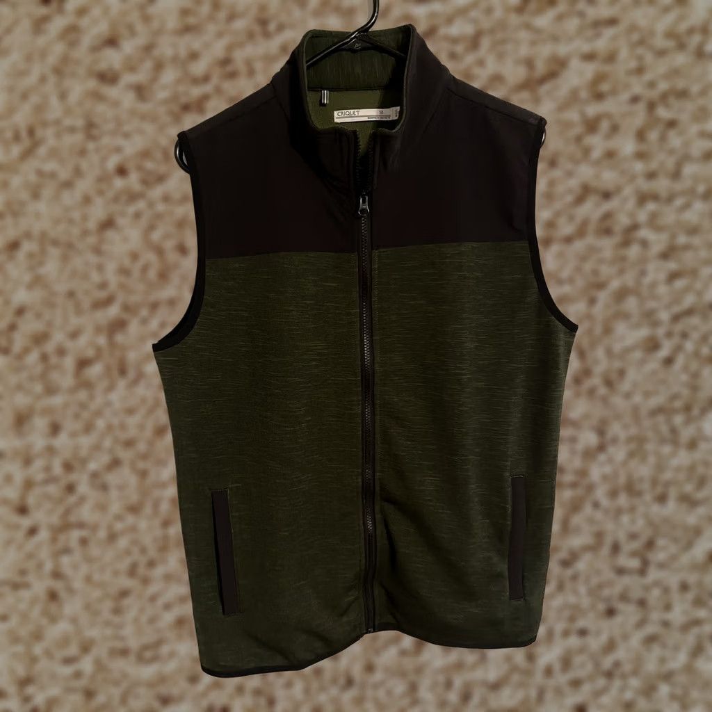 Vintage Criquet Vest Green Black Performance Golf Athletic Full Zip Jacket Men's M Size US M / EU 48-50 / 2 - 1 Thumbnail