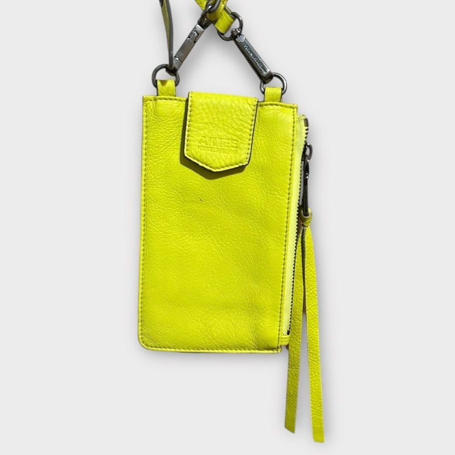 Other Aimee Kestenberg Leather Phone Crossbody Bag Neon Yellow Tr Size ONE SIZE - 6 Thumbnail