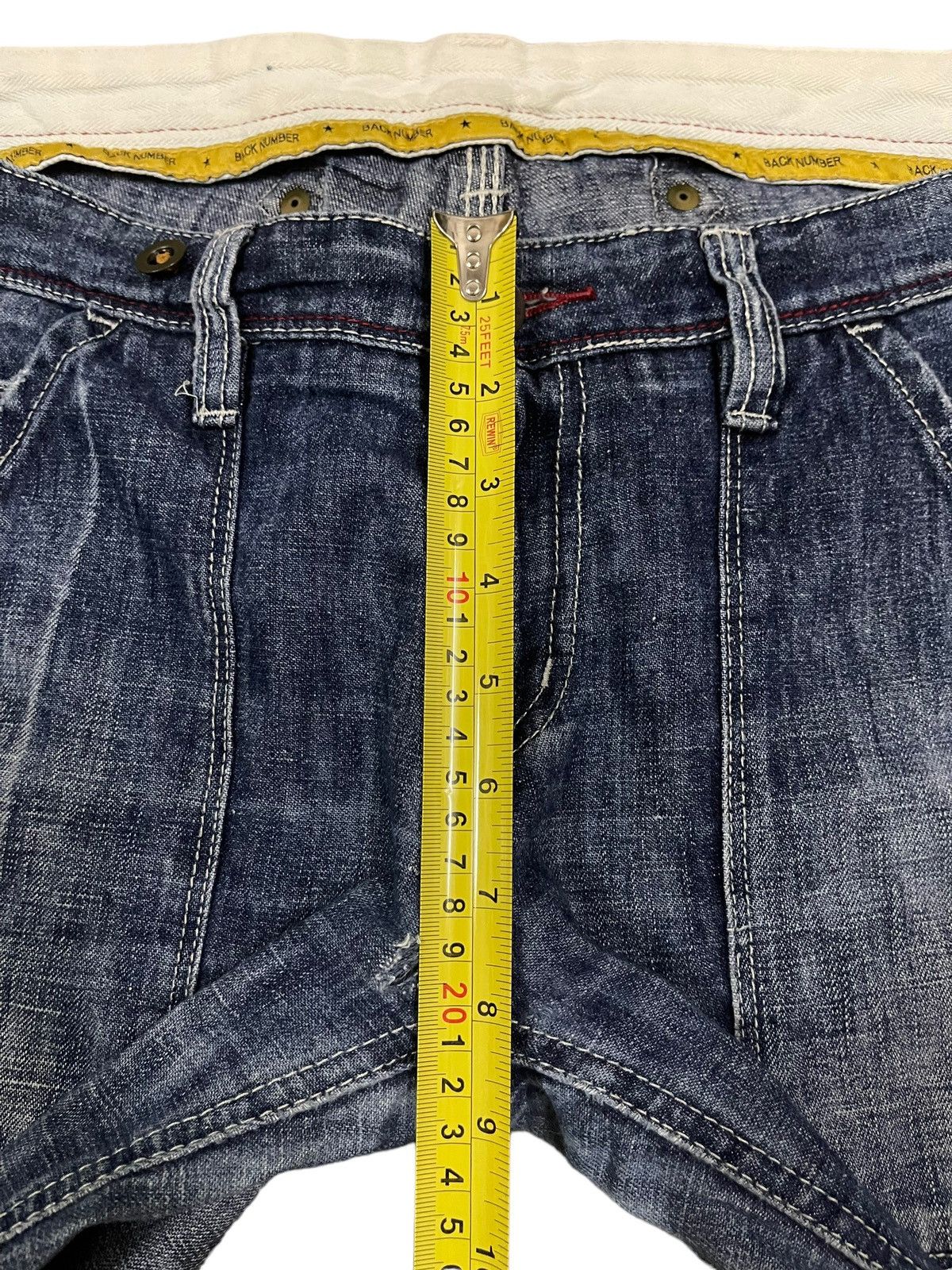 14th Addiction Vintage Japanese Brand Blue Wash Style Baggy Jeans Size US 31 - 11 Thumbnail
