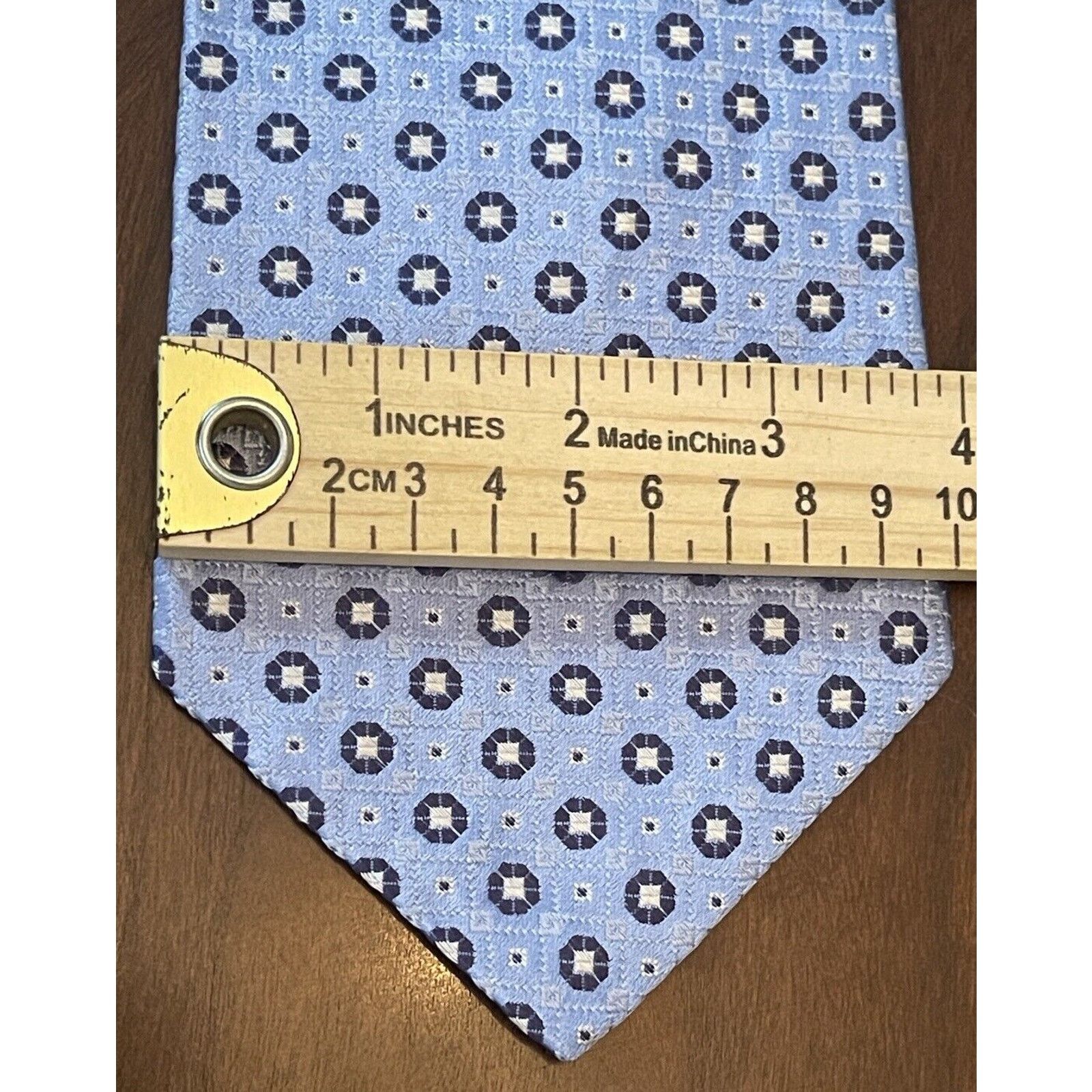 Cremieux Cremieux Blue Hand Made 100% Silk Men’s Neck Tie Made In Usa Size ONE SIZE - 4 Thumbnail