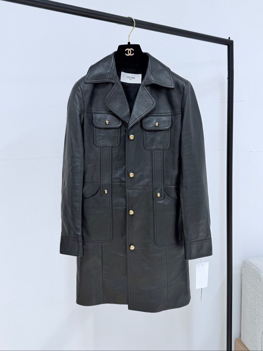 Celine CELINE Leather Jacket Size 36 Size XS / US 0-2 / IT 36-38 - 1 Thumbnail