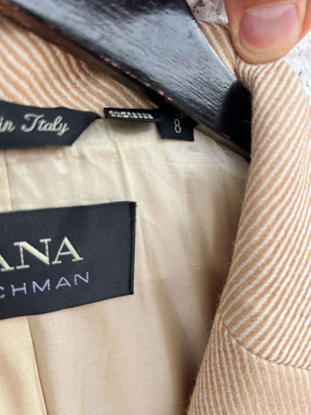 Other Dana Buchman Italian Wool-Silk Coat Beige M/L Size M / US 6-8 / IT 42-44 - 6 Thumbnail