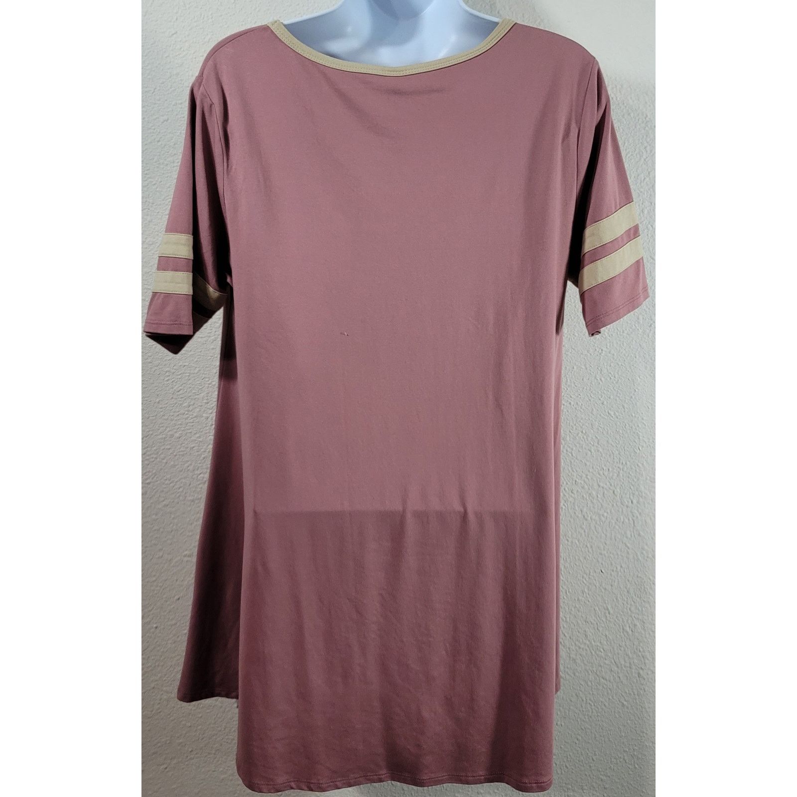 Other LulaRoe Dusty Rose Tan Hi Low Top XS Lightweight Swing Soft Size XS / US 0-2 / IT 36-38 - 2 Thumbnail