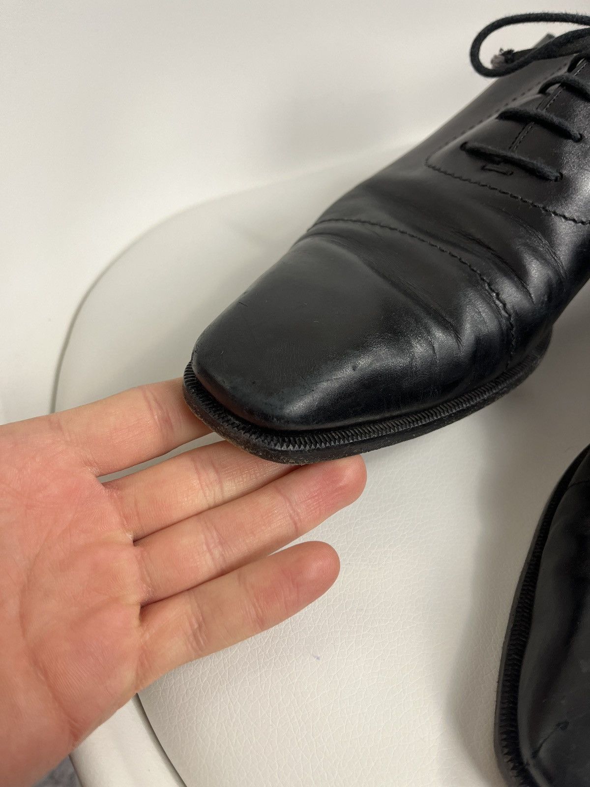 Gucci × Vintage Gucci Leather Oxford Dress Lace-Up Shoes Cap Toe Derby US 10 Size US 10 / EU 43 - 7 Thumbnail