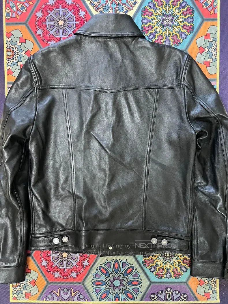 Saint Laurent Paris Saint Laurent Paris Leather Jacket Blazer Size US M / EU 48-50 / 2 - 2 Thumbnail