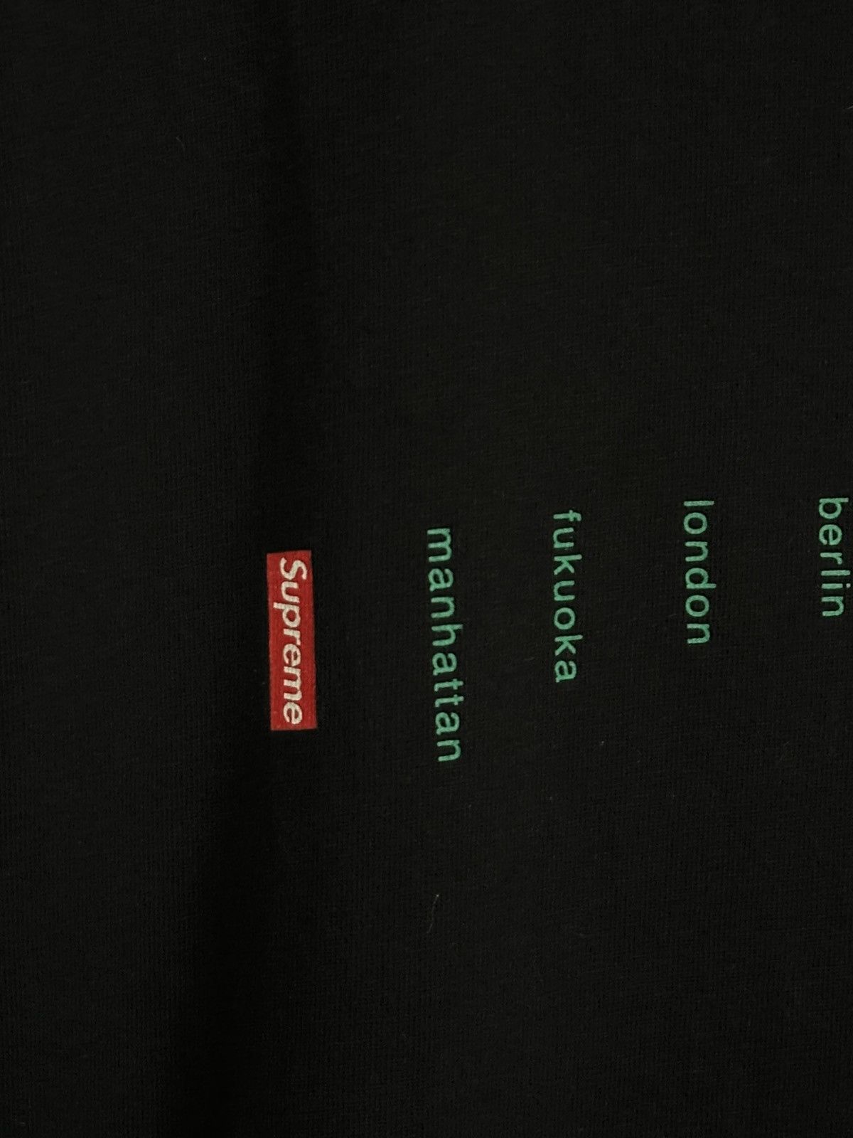 Supreme Supreme Location Tee Size US M / EU 48-50 / 2 - 3 Thumbnail