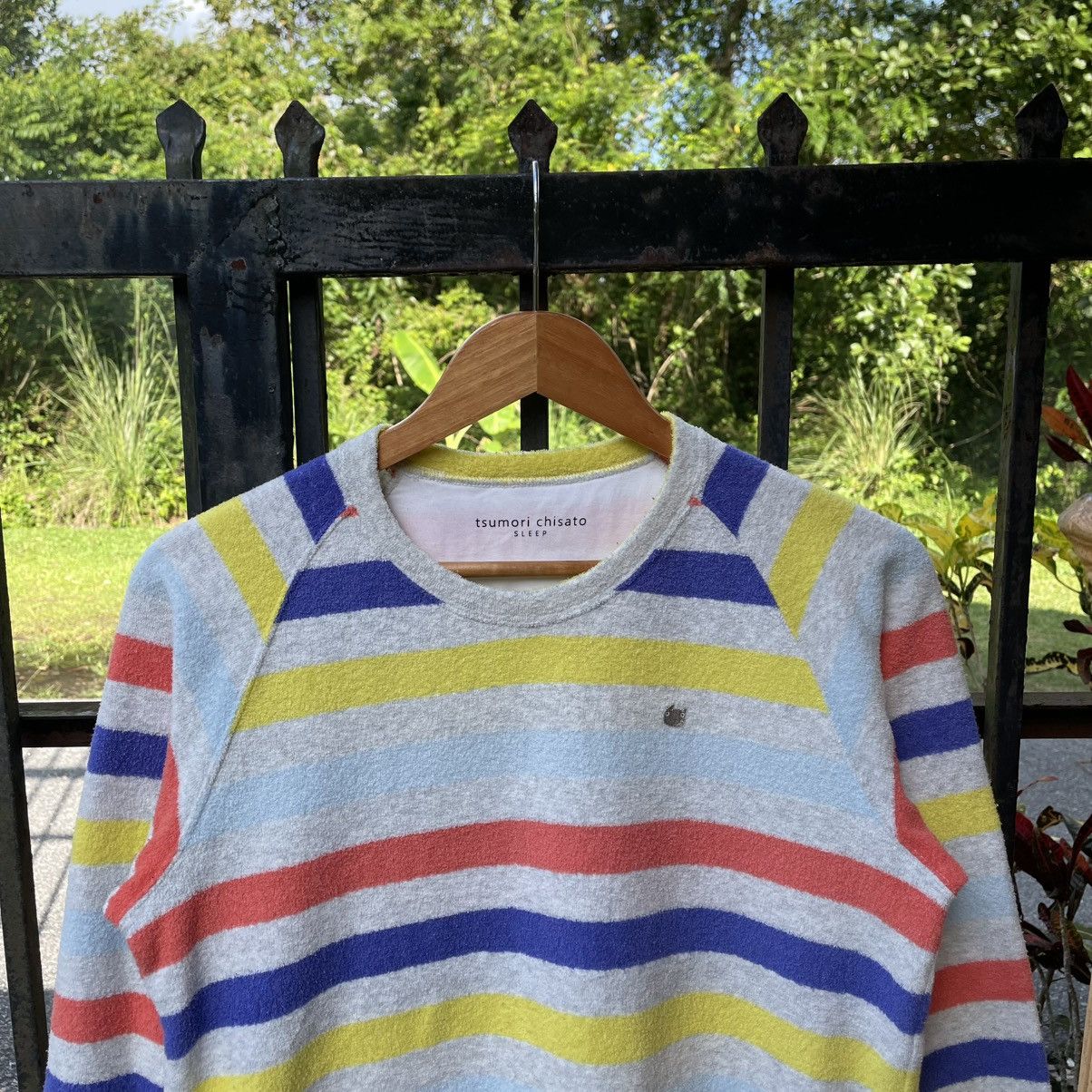 Tsumori Chisato 🔥🇯🇵Tsumori Chisato Multicolour Striped Fleece Sleep Wear Size S / US 4 / IT 40 - 4 Thumbnail