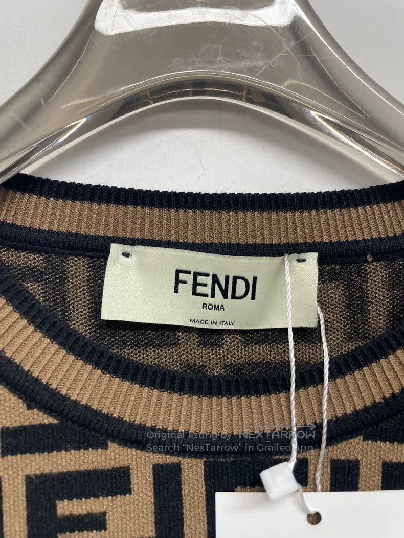 Fendi Fendi Orchid Printed Short-Sleeve Brown Size XS / US 0-2 / IT 36-38 - 2 Thumbnail