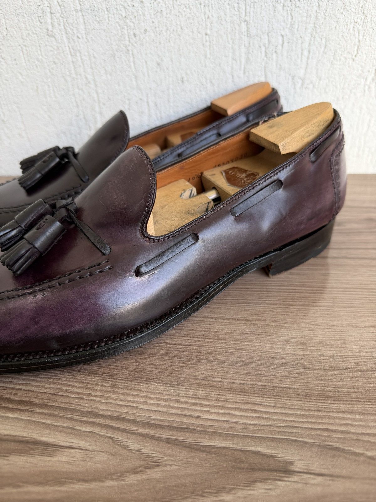 Alden Burgundy shell cordovan tassel loafers by brook brothers Size US 10.5 / EU 43-44 - 7 Thumbnail