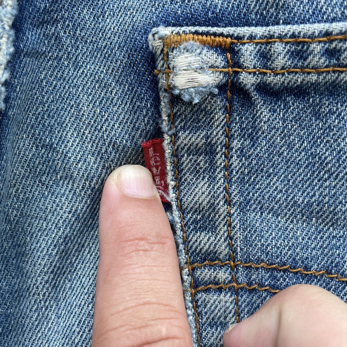 Jean × Levi's × Vintage Vintage Rusty Levi’s 508 Distressed Faded Jeans Denim Pants Size US 32 / EU 48 - 9 Thumbnail