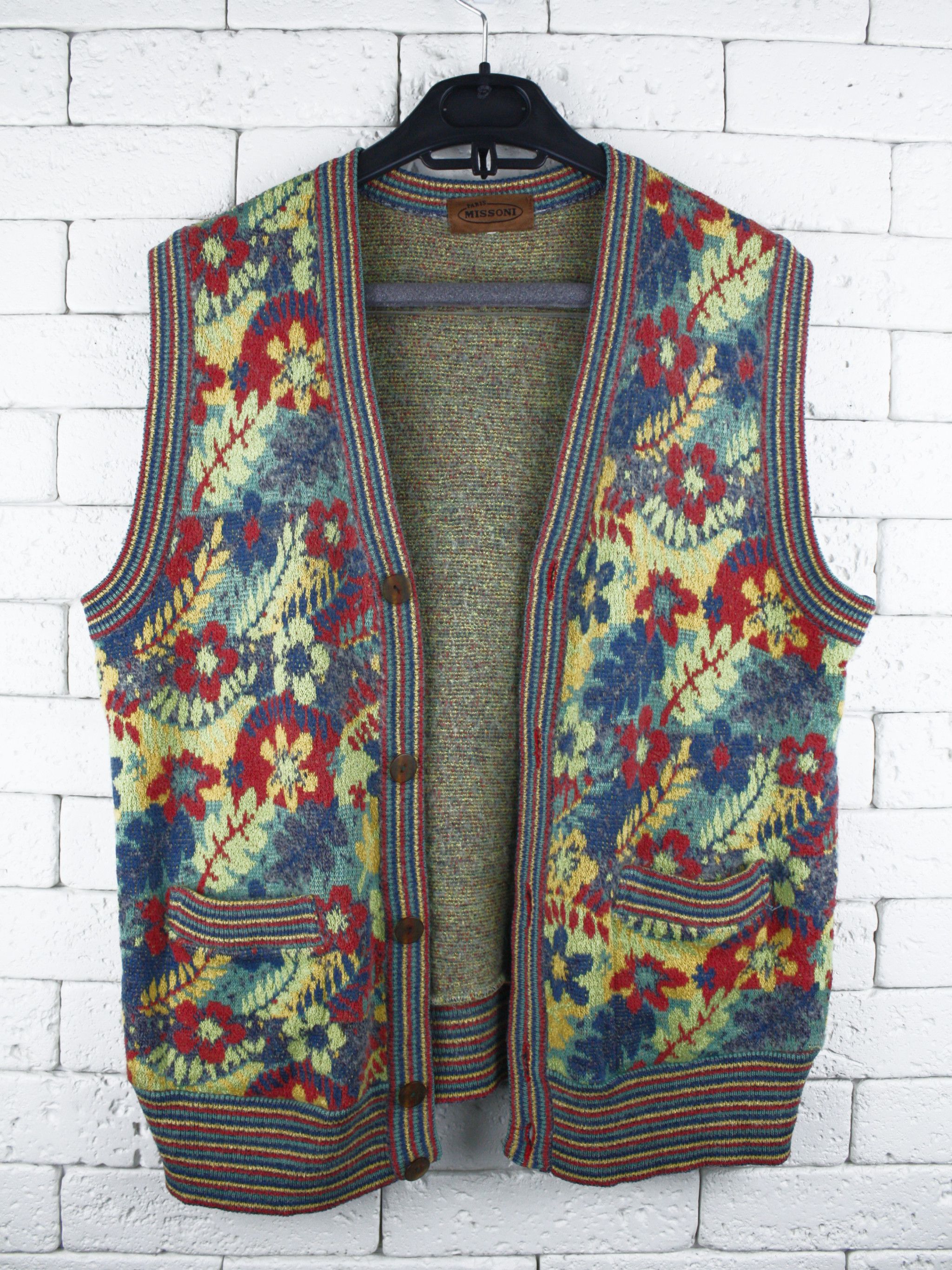 Missoni Missoni Vest Cardigan Geometric Knit Vintage Size S / US 4 / IT 40 - 3 Thumbnail