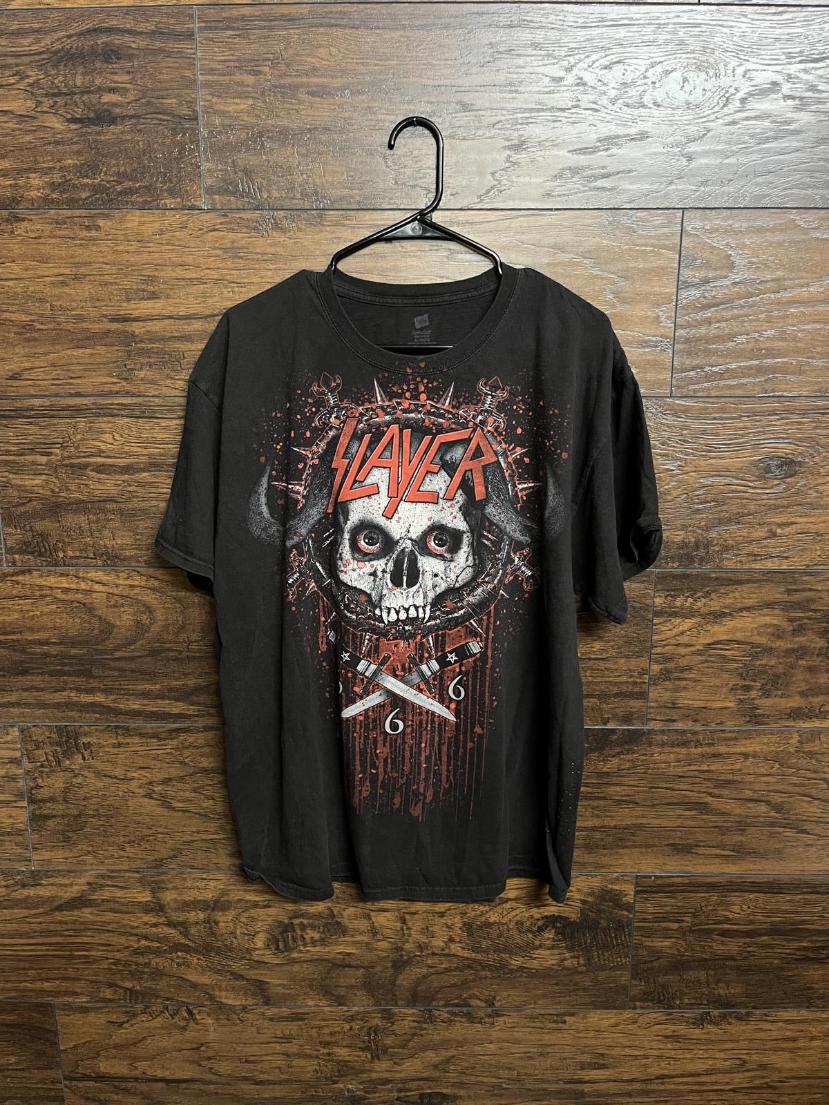 Designer Slayer Skull 666 T-shirt Tour New York City 9-14 2011 XL Size US XL / EU 56 / 4 - 1 Thumbnail