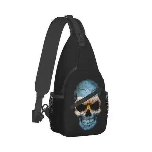 Japanese Brand Printed Skull Head Sling Backpack Size ONE SIZE - 3 Thumbnail