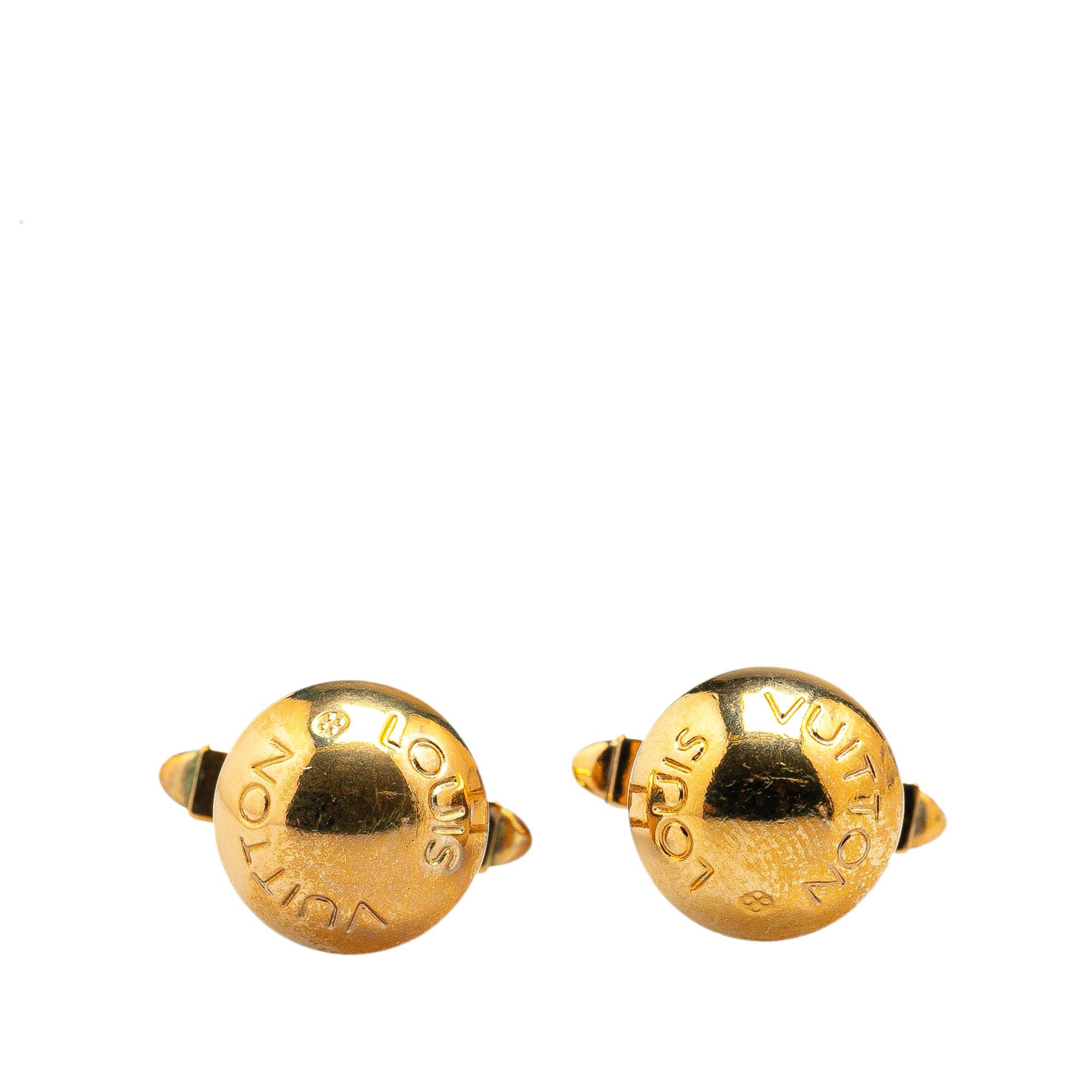 Louis Vuitton Louis Vuitton Gold Plated Clou Rivet Cufflinks Gold Size ONE SIZE - 1 Thumbnail