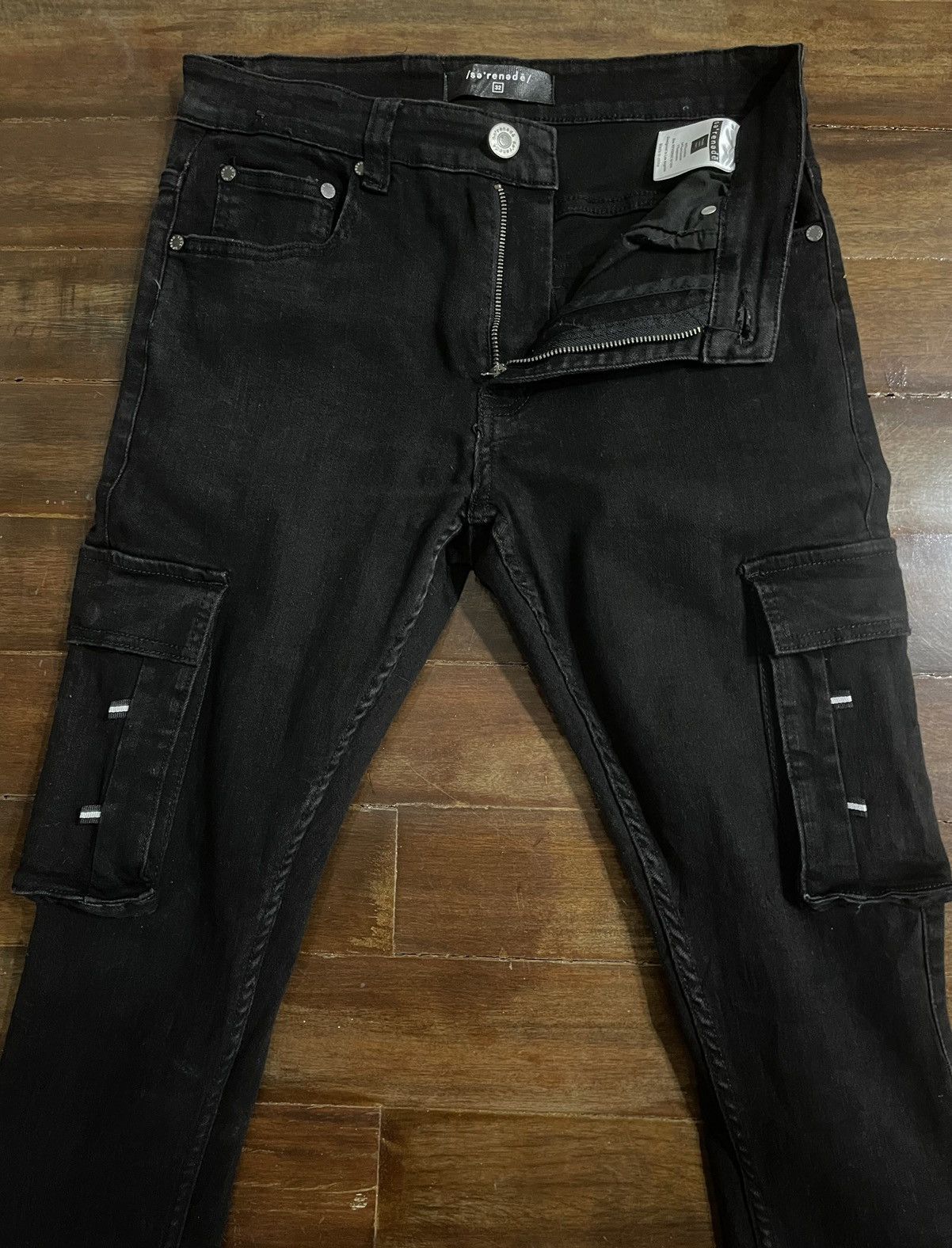 SERENEDE Serenede Parachute Black Jeans 99%IS Designed Size US 30 / EU 46 - 4 Thumbnail