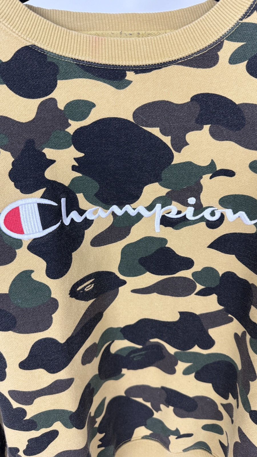 Bape × Champion Bape Champion Rare Camo Sweatshirt Size US M / EU 48-50 / 2 - 3 Thumbnail