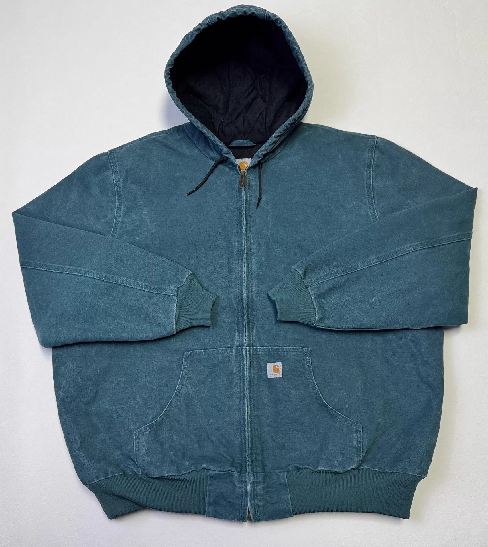 Carhartt Carhartt WJ130 Vintage Hooded Work Jacket Lake Blue XXL Size US XXL / EU 58 / 5 - 1 Thumbnail