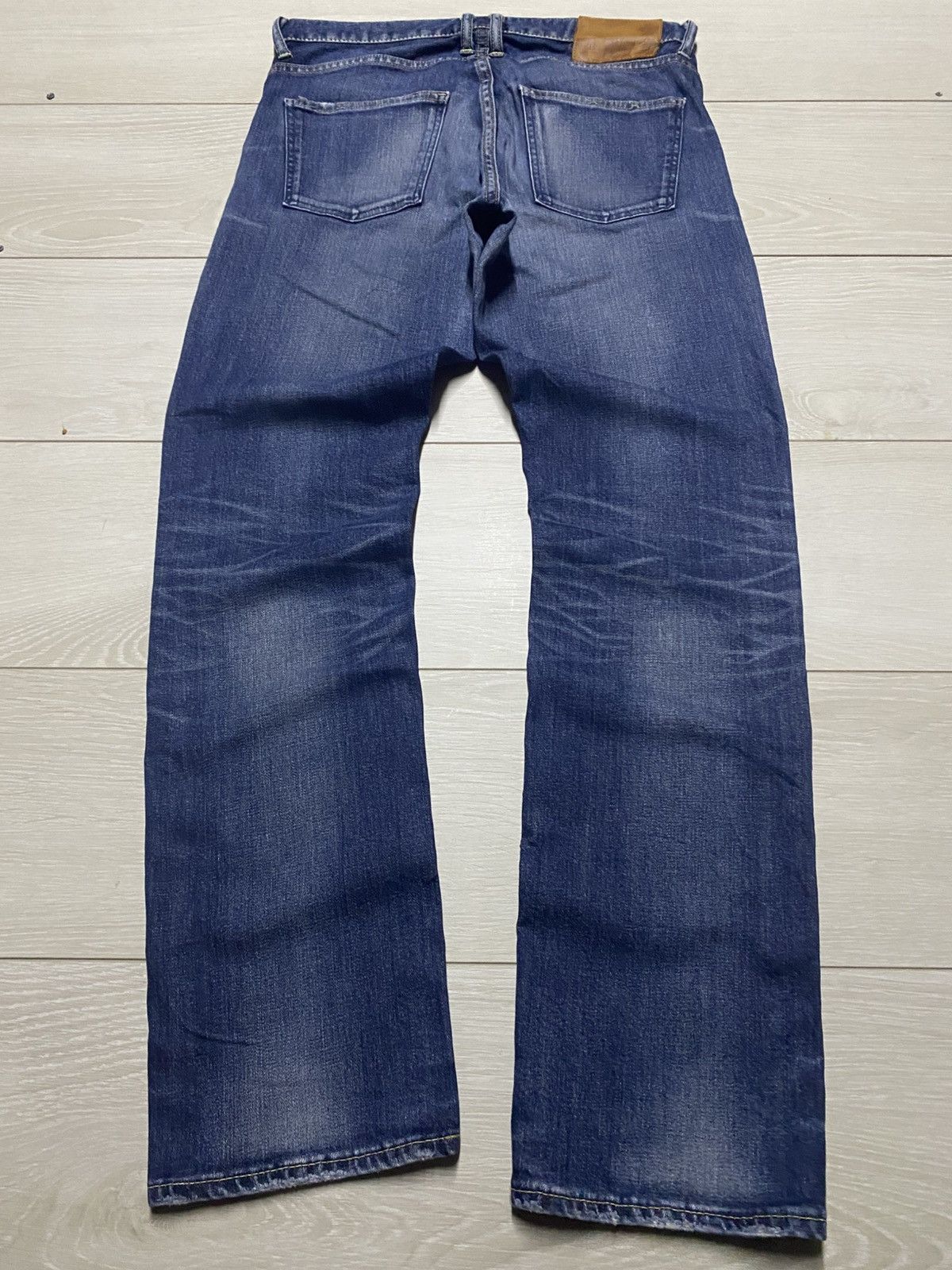 TMT Vintage Japanese TMT Faded Wash Straight Slim Jeans Size US 32 / EU 48 - 2 Thumbnail