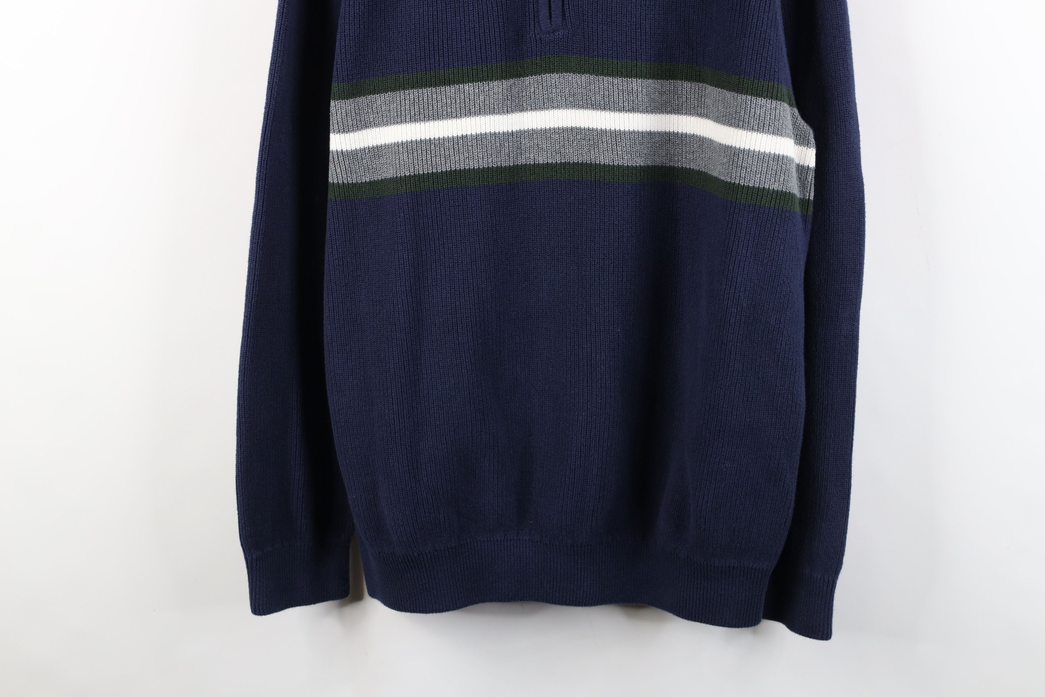 Eddie Bauer Vintage Eddie Bauer Cotton Ribbed Knit Half Zip Sweater Size US L / EU 52-54 / 3 - 3 Thumbnail