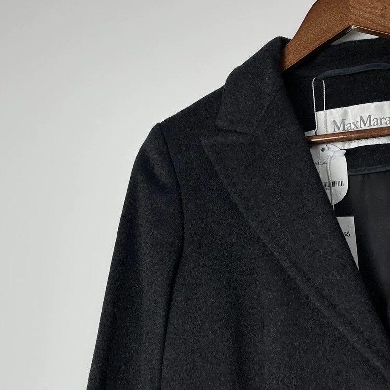 Max Mara Max Mara Solid single-breasted wool midi coat Size M / US 6-8 / IT 42-44 - 3 Thumbnail