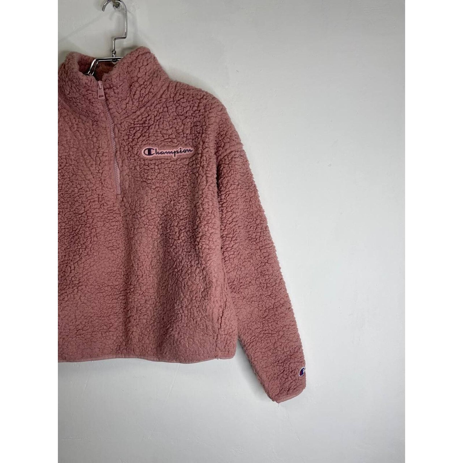 Champion Vintage Champion Pink Fleece Pullover Sherpa Jacket Size S Size S / US 4 / IT 40 - 5 Thumbnail