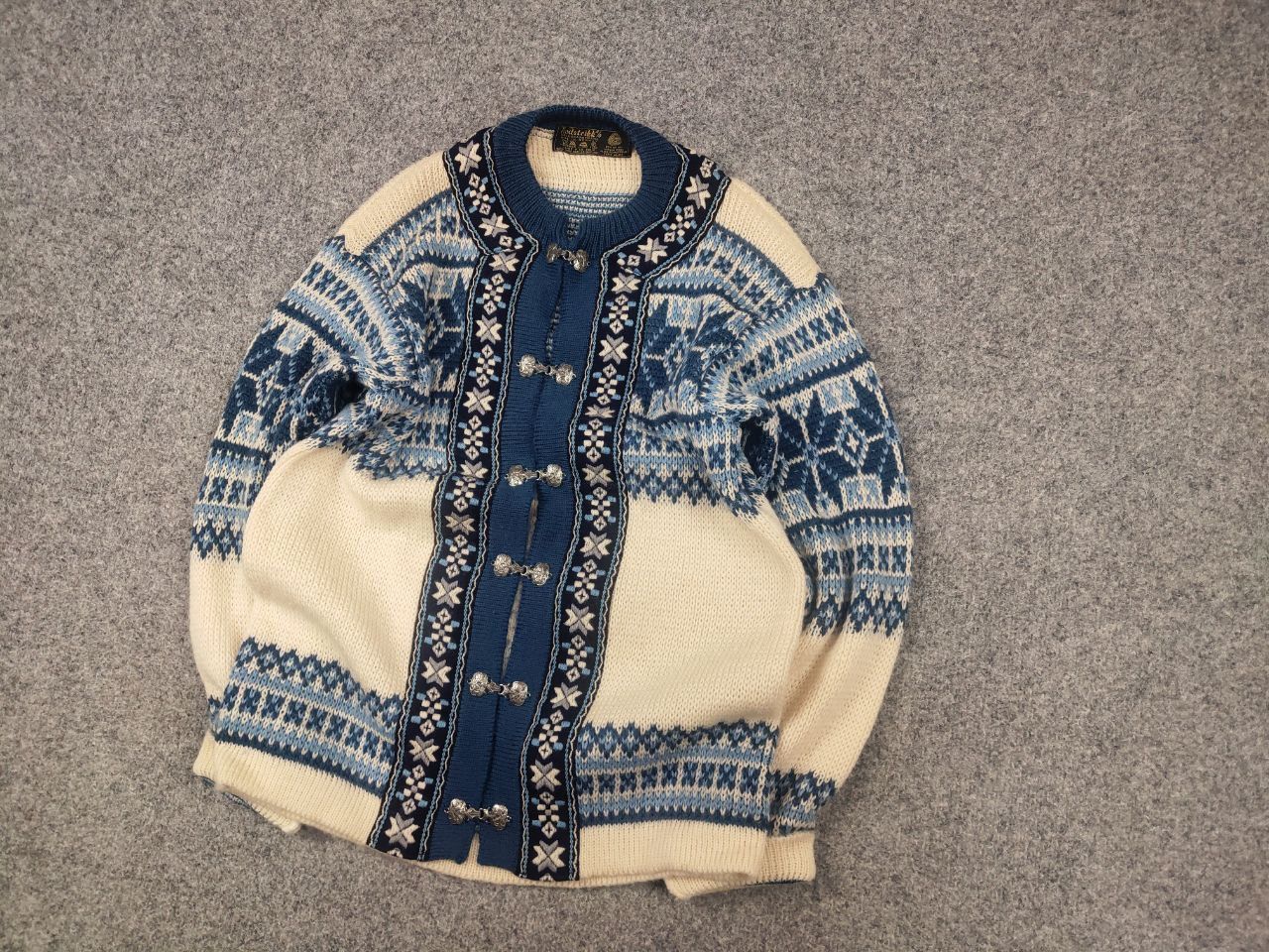 Dale Of Norway Vintage 80's Nordstrikk Knit Wool Sweater Cardigan Norway Size US M / EU 48-50 / 2 - 3 Thumbnail